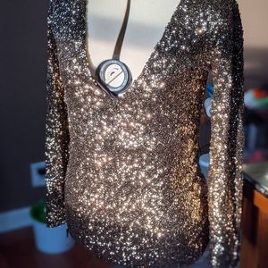 Gold Sequin Dress